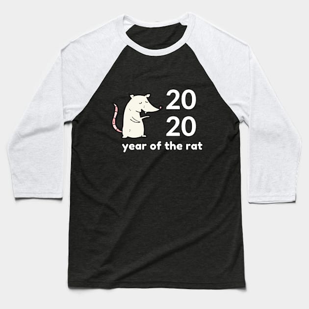 Chinese New Year 2020 Celebration Baseball T-Shirt by MariaB